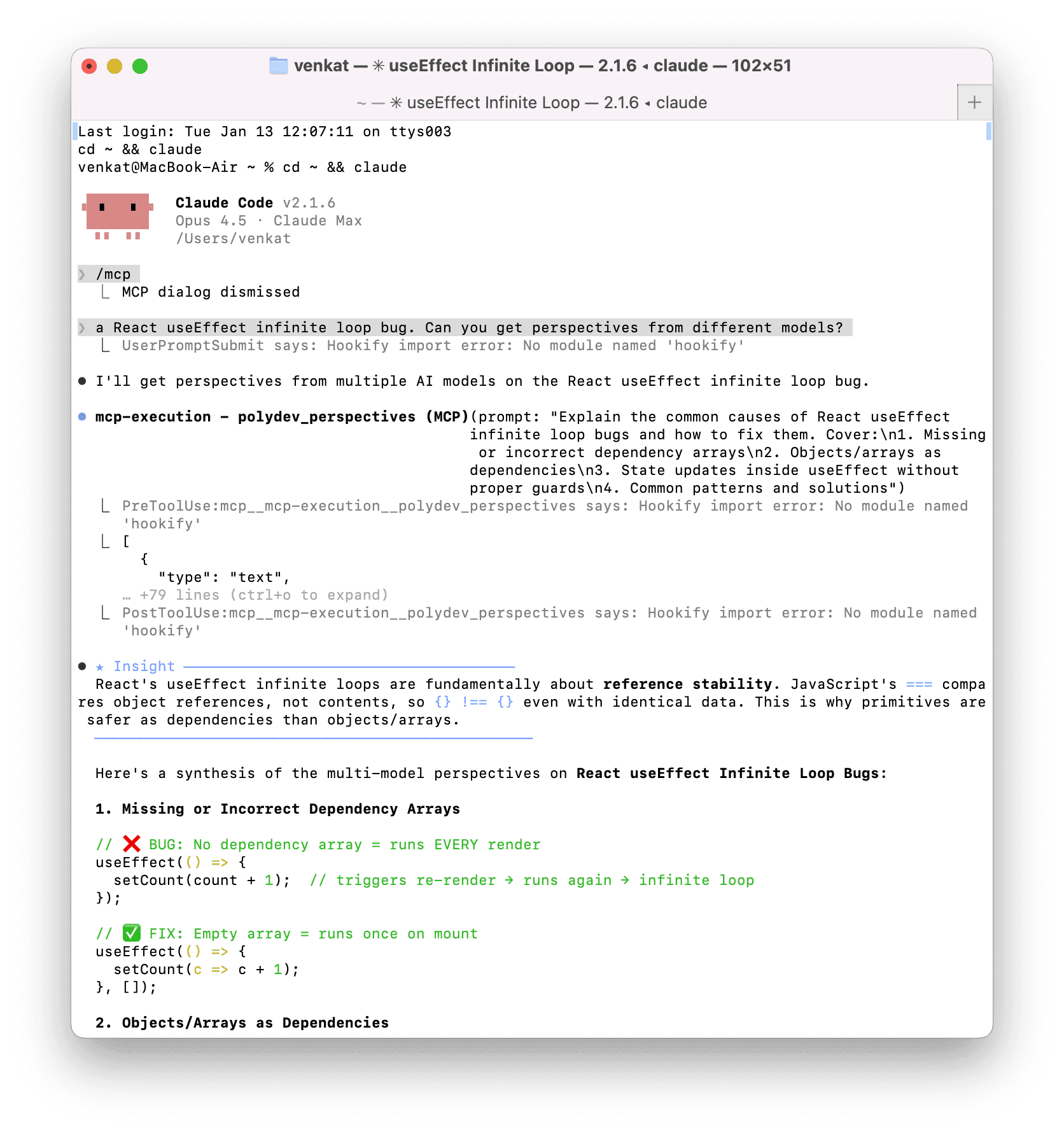 Polydev multi-model response in Claude Code